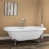 Halifax 70 Inch Acrylic Double Ended Clawfoot Tub - Rim Faucet Drillings - Imperial Ball & Claw Feet -VINTAGE TUB Store rma71de7wdic 2