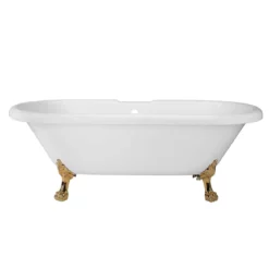 Oakmont 70 Inch Acrylic Double Ended Clawfoot Tub - Rim Faucet Drillings - Lion Paw Feet 18 Oakmont 70 Inch Acrylic Double Ended Clawfoot Tub - Rim Faucet Drillings - Lion Paw Feet -VINTAGE TUB Store rma71de7wlppb 2 1