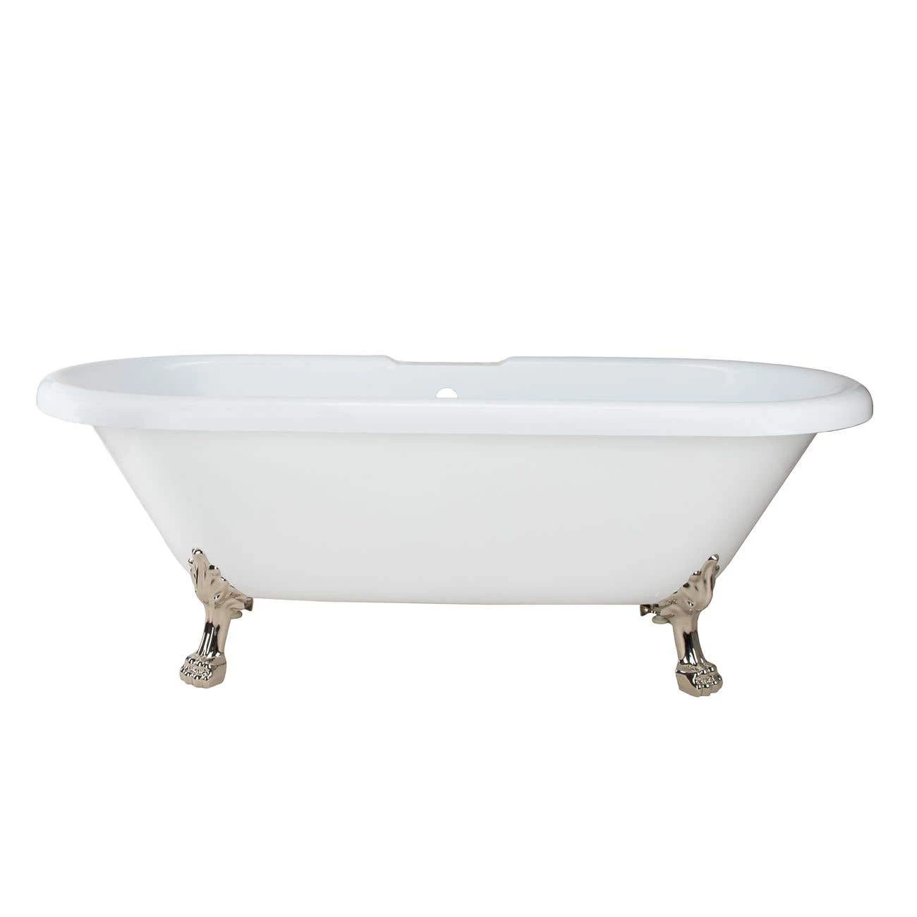 Oakmont 70 Inch Acrylic Double Ended Clawfoot Tub - Rim Faucet Drillings - Lion Paw Feet 7 Oakmont 70 Inch Acrylic Double Ended Clawfoot Tub - Rim Faucet Drillings - Lion Paw Feet - Image 5
