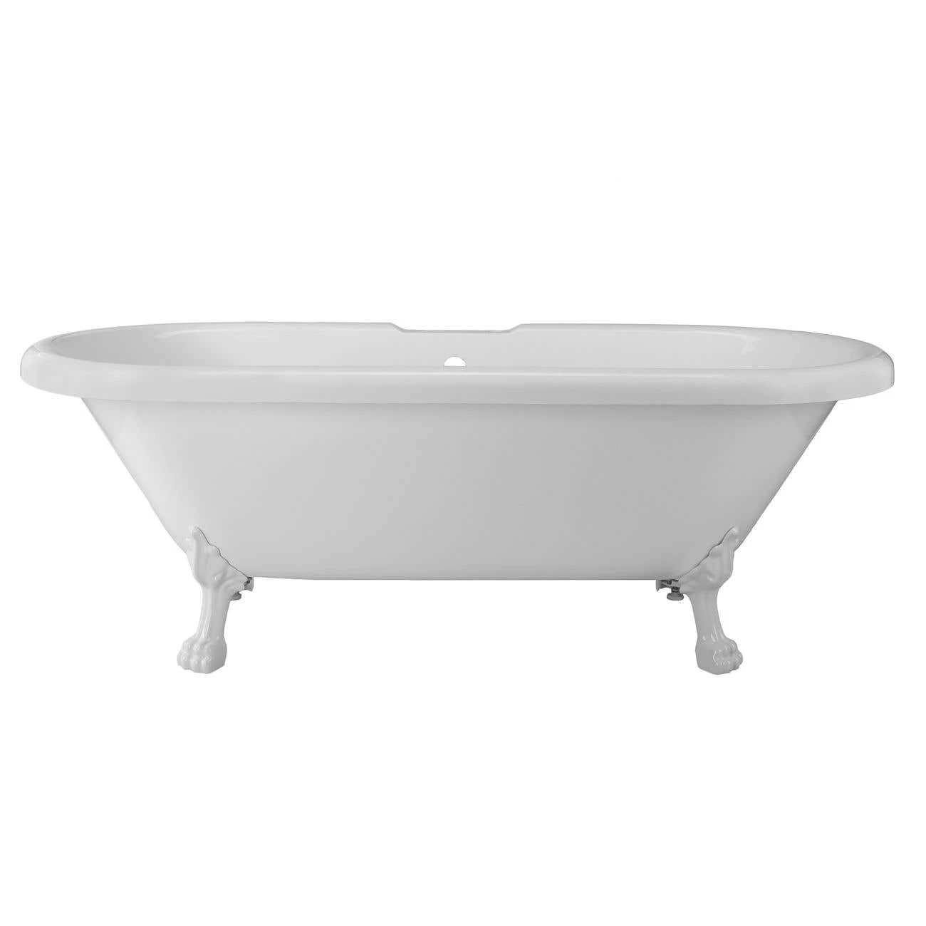 Oakmont 70 Inch Acrylic Double Ended Clawfoot Tub - Rim Faucet Drillings - Lion Paw Feet 9 Oakmont 70 Inch Acrylic Double Ended Clawfoot Tub - Rim Faucet Drillings - Lion Paw Feet - Image 7
