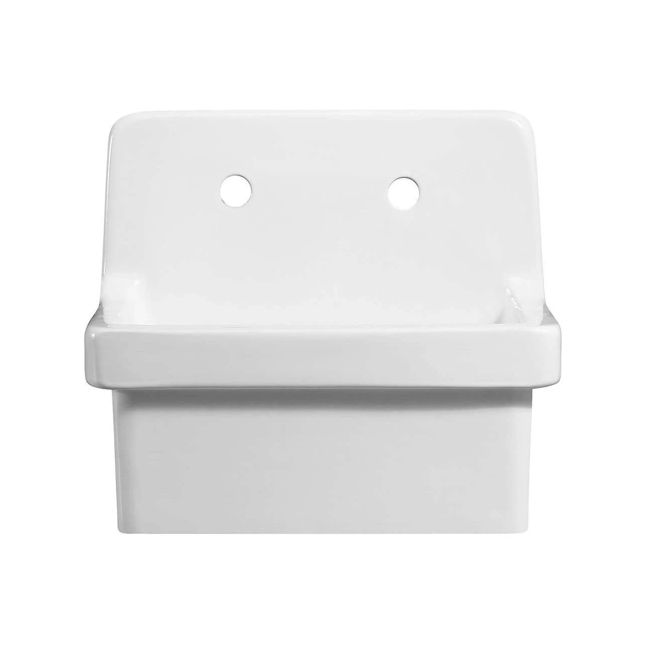 White 22 Inch Porcelain Wall Mount Utility Sink 3 White 22 Inch Porcelain Wall Mount Utility Sink