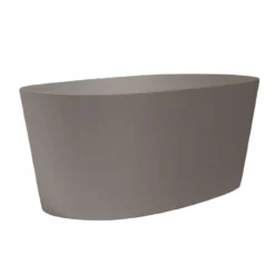 Solano 59 Inch Resin Double Ended Matte Tub -VINTAGE TUB Store rmbb1 se