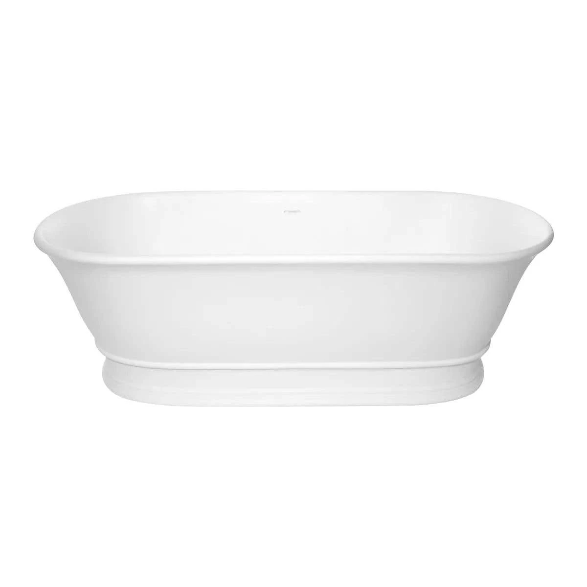 Lugano 68 Inch Resin Double Ended Matte Tub 4 Lugano 68 Inch Resin Double Ended Matte Tub - Image 2