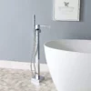 Contemporary Freestanding Waterfall Tub Faucet - Chrome -VINTAGE TUB Store rmbbf 02 cp life