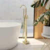 Contemporary Freestanding Gooseneck Tub Faucet -VINTAGE TUB Store rmbbf 04 faucet rs445 brushedbrass xwckjdahtlhrspwy