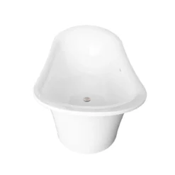 Campbell Acrylic Double Slipper Freestanding Tub - No Faucet Drillings 10 Campbell Acrylic Double Slipper Freestanding Tub - No Faucet Drillings -VINTAGE TUB Store rmbp10 67 bn side