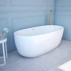 Zoey Acrylic Double Ended Freestanding Tub - No Faucet Drillings