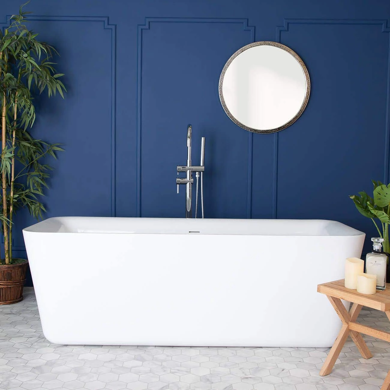 Emily Acrylic Double Ended Freestanding Tub - No Faucet Drillings 3 Emily Acrylic Double Ended Freestanding Tub - No Faucet Drillings