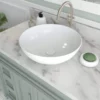 Minimalist Collection Ceramic Round Vessel Bathroom Sink -VINTAGE TUB Store rmc 1118 life 1