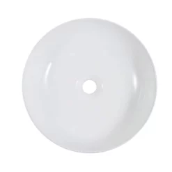 Minimalist Collection Ceramic Round Vessel Bathroom Sink -VINTAGE TUB Store rmc 118 wh wh top