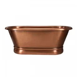 Isabel 72 Inch Copper Freestanding Double Ended Bathtub - Medium Copper -VINTAGE TUB Store rmc15 m front 1