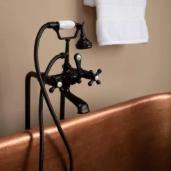 Isabel 72 Inch Copper Freestanding Double Ended Bathtub - Medium Copper -VINTAGE TUB Store rmc15 m zoom 1