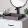 Skirted Semi-Recessed Hammered Copper Sink -VINTAGE TUB Store rmc37 b life