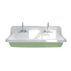 48 Inch Cast Iron Wall Mount Farmhouse Trough Sink -VINTAGE TUB Store rmcastsink48 gn white