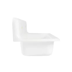 48 Inch Cast Iron Wall Mount Farmhouse Trough Sink -VINTAGE TUB Store rmcastsink48 side