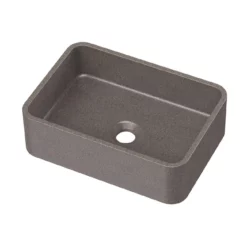 Portland Collection 16 Inch Concrete Vessel Sink -VINTAGE TUB Store rmczz12 bs white