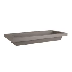 Portland Collection 39 Inch Concrete Semi-Recessed Sink -VINTAGE TUB Store rmczz28 cnt side