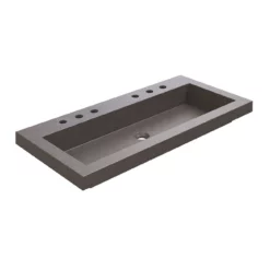 Portland Collection 39 Inch Concrete Semi-Recessed Sink
