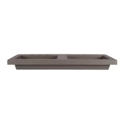 Portland Collection Concrete 47 Inch Semi-Recessed Double Sink -VINTAGE TUB Store rmczz30 8 cnt front