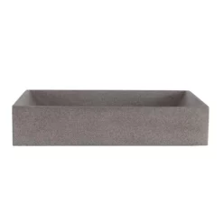Portland Collection 23 Inch Concrete Semi-Recessed Sink -VINTAGE TUB Store rmczz8 bs front