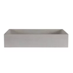 Portland Collection 23 Inch Concrete Semi-Recessed Sink -VINTAGE TUB Store rmczz8 lg front