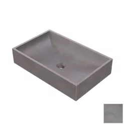 Portland Collection 23 Inch Concrete Semi-Recessed Sink -VINTAGE TUB Store rmczz8 lg white