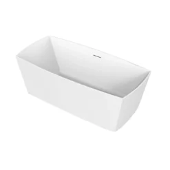 Brenna Matte White Double Ended Freestanding Tub 20 Brenna Matte White Double Ended Freestanding Tub -VINTAGE TUB Store rmd brenna angle