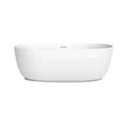 Mindy Matte White Double Ended Freestanding Tub -VINTAGE TUB Store rmd mindy front