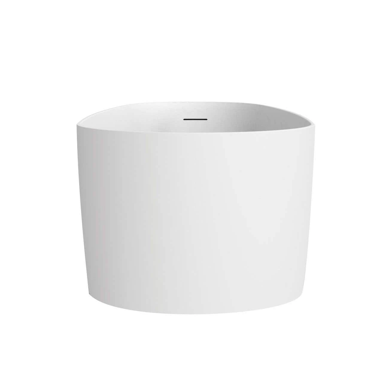 Torrance Matte White Contemporary Freestanding Tub 6 Torrance Matte White Contemporary Freestanding Tub - Image 4
