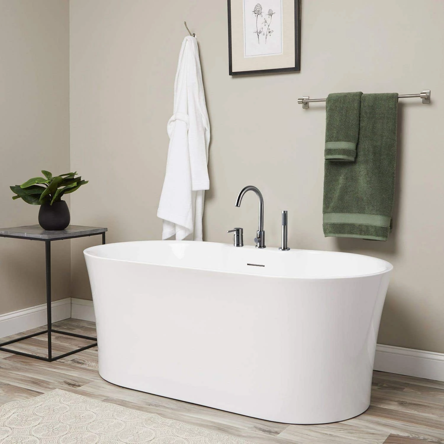 Una Acrylic Double Ended Freestanding Tub Package 3 Una Acrylic Double Ended Freestanding Tub Package