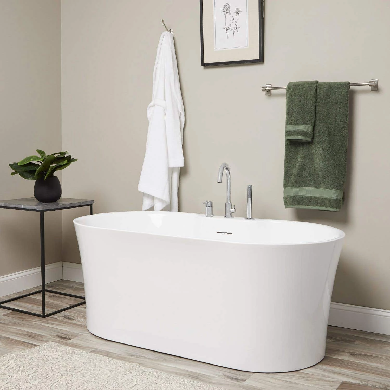 Una Acrylic Double Ended Freestanding Tub Package 6 Una Acrylic Double Ended Freestanding Tub Package - Image 4