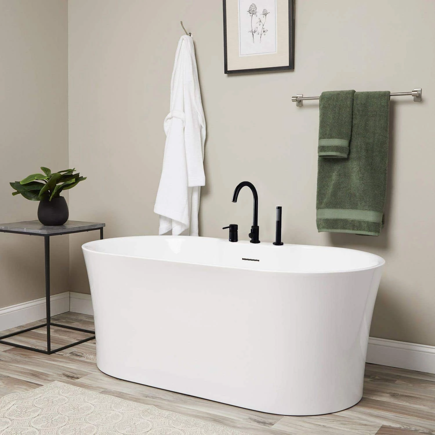 Una Acrylic Double Ended Freestanding Tub Package 4 Una Acrylic Double Ended Freestanding Tub Package - Image 2