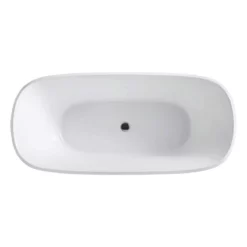 Augustus Acrylic Double Ended Freestanding Tub - No Faucet Drillings -VINTAGE TUB Store rmd60 top