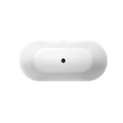 Mindy Matte White Double Ended Freestanding Tub -VINTAGE TUB Store rmd8370 59 orb top