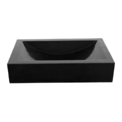 Deveraeux Granite Rectangular Vessel Sink -VINTAGE TUB Store rmfa 029 24 front white