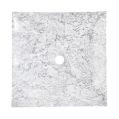 Chloe Cararra White Marble Vessel Bathroom Sink -VINTAGE TUB Store rmfa 033 top white