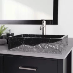 Iseo Marble Rectangular Vessel Sink