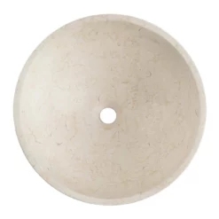 Brighton Beige Marble Vessel Bathroom Sink -VINTAGE TUB Store rmfa 267 top white