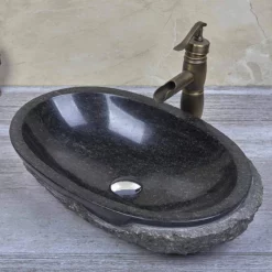 Taft Granite Vessel Bathroom Sink -VINTAGE TUB Store rmfa 495 angle