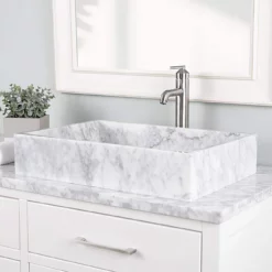 Lily Marble Rectangular Vessel Sink