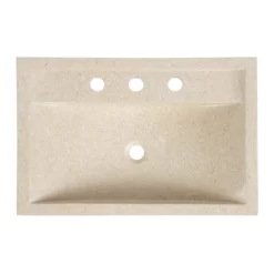 Camille Marble Rectangular Vessel Sink 13 Camille Marble Rectangular Vessel Sink -VINTAGE TUB Store rmfa 661 24 top white