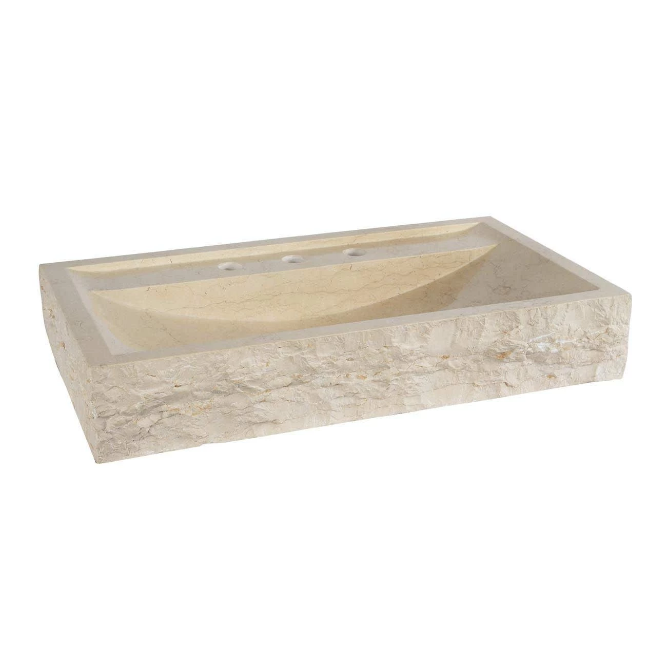 Camille Marble Rectangular Vessel Sink 5 Camille Marble Rectangular Vessel Sink - Image 3