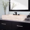 Camille Marble Rectangular Vessel Sink 1 Camille Marble Rectangular Vessel Sink -VINTAGE TUB Store rmfa 661 s life