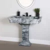 Augusta 36 Inch Polished Carrara Marble Pedestal Sink 2 Augusta 36 Inch Polished Carrara Marble Pedestal Sink -VINTAGE TUB Store rmfa364 life2 fotp6tr7rgmwhivl