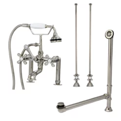 Clawfoot Tub Rim Mount Faucet Set 12 Clawfoot Tub Rim Mount Faucet Set -VINTAGE TUB Store rmfaucetset1pn