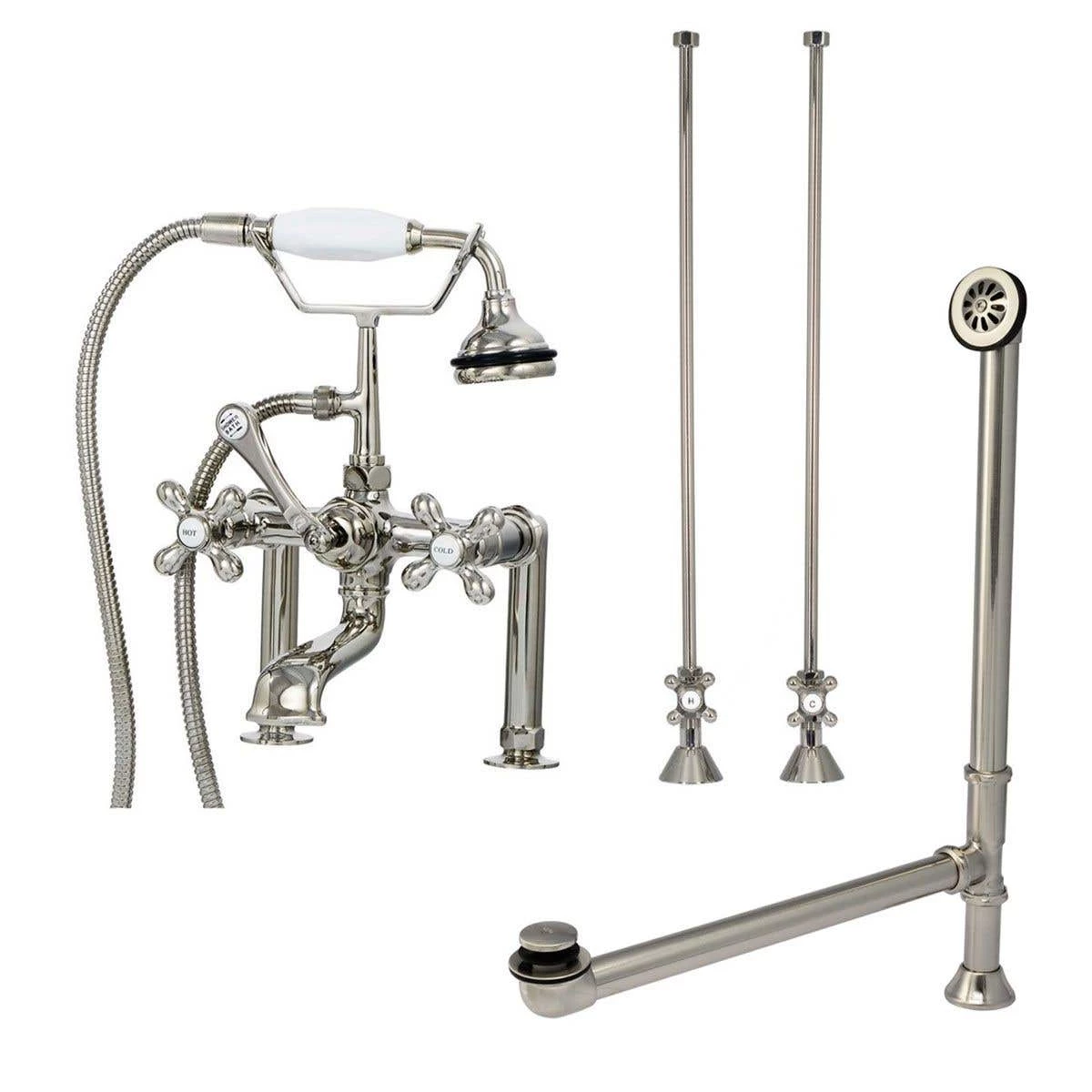 Clawfoot Tub Rim Mount Faucet Set 7 Clawfoot Tub Rim Mount Faucet Set - Image 5