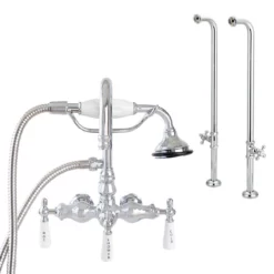 Mason Hill Collection Freestanding English Telephone Clawfoot Tub Faucet With Handshower -VINTAGE TUB Store rmh01491fs c
