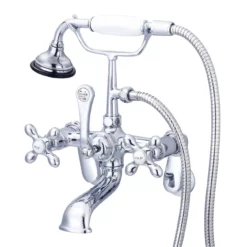 Mason Hill Collection Clawfoot Tub Wall / Bathroom Wall Mount English Telephone Faucet With Handshower