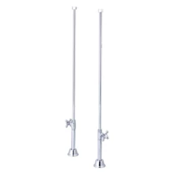 Oxford Cast Iron Double Ended Pedestal Tub Package - White / Chrome Fixtures -VINTAGE TUB Store rmh55 c