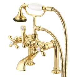 Mason Hill Collection Clawfoot Tub Deck Mount English Telephone Faucet With Handshower 11 Mason Hill Collection Clawfoot Tub Deck Mount English Telephone Faucet With Handshower -VINTAGE TUB Store rmh641 pb
